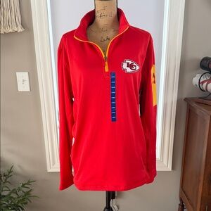 Dunbrooke Kansas City Chiefs Quarter-Zip Pullover Jacket XXL Pockets